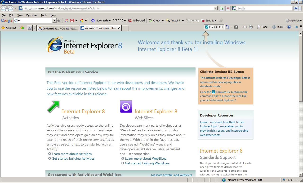 when did internet explorer 8 come out