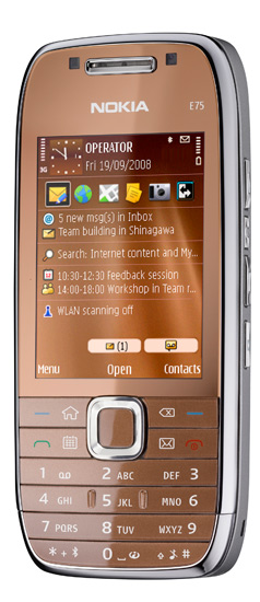 Nokia E75 copper