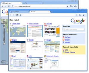 Google chrome Browsing history view