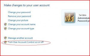 Disable UAC in Windows VISTA