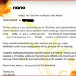 My TATA Nano allotment letter