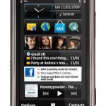 Nokia N97 mini black Front view - Home screen