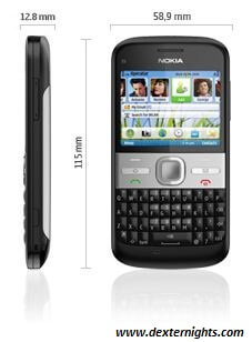 Nokia E5 specifications