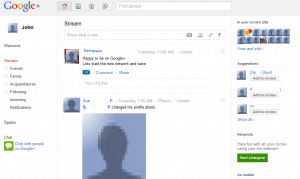 Google Plus Screenshot